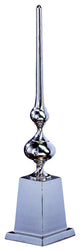 Architectural Finials Square Base, Nickel Finish