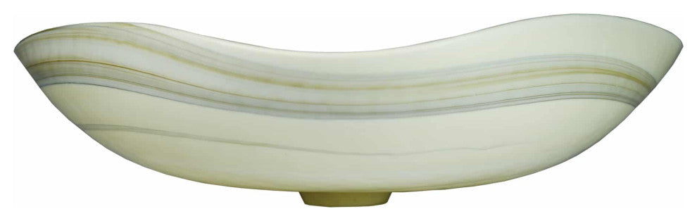 Lido Murano Glass Bathroom Sink, Abalone