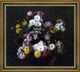 Henri FantinLatour Flowers, Chrysanthemums Framed Premium Canvas Print, 16"x20"