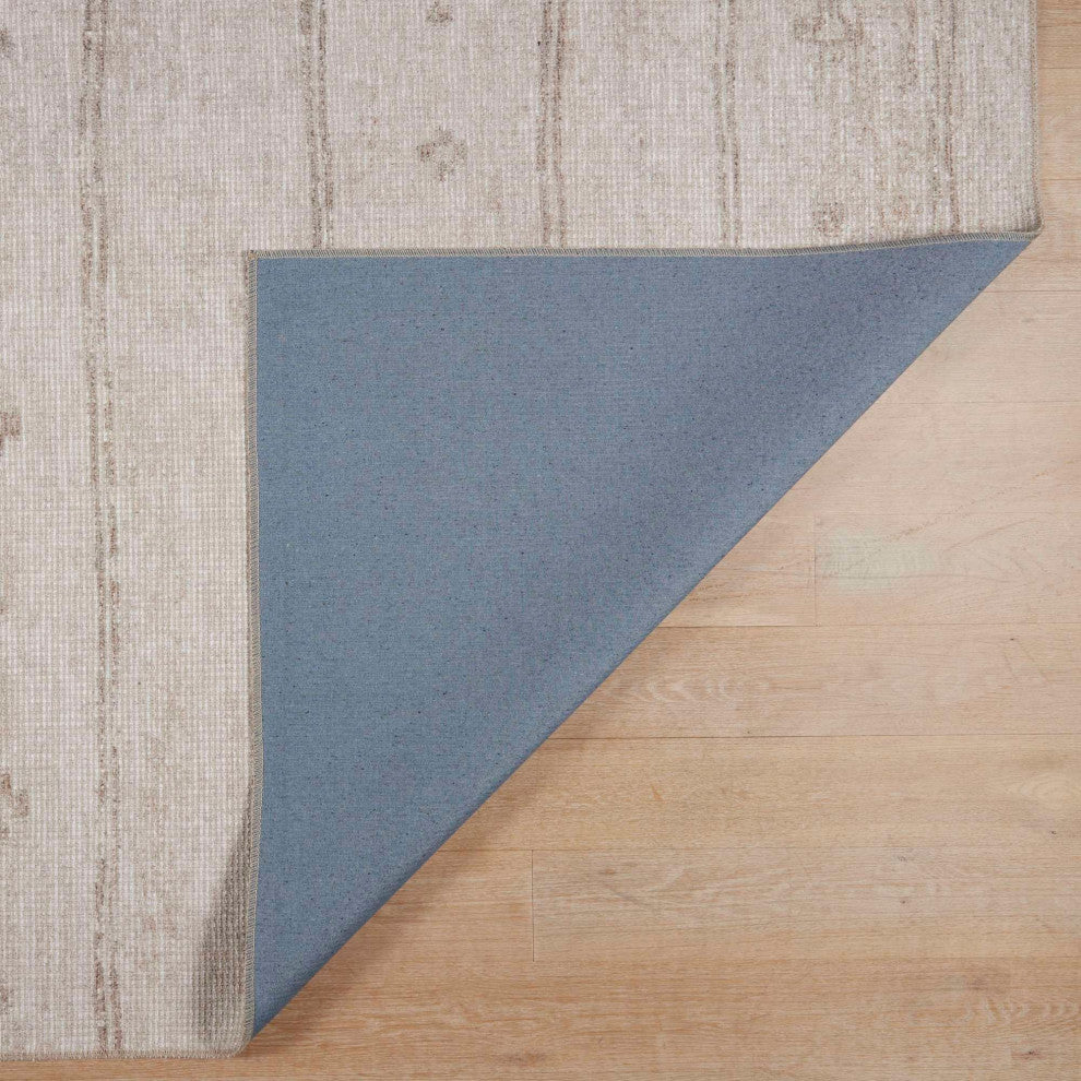 Avalon Moroccan Stripe Area Rug, Natural, 5'x7'6"