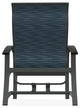 Belle Isle Sling Outdoor Hidden Motion Lounge Chair, Nimbus Ocean/Graphite