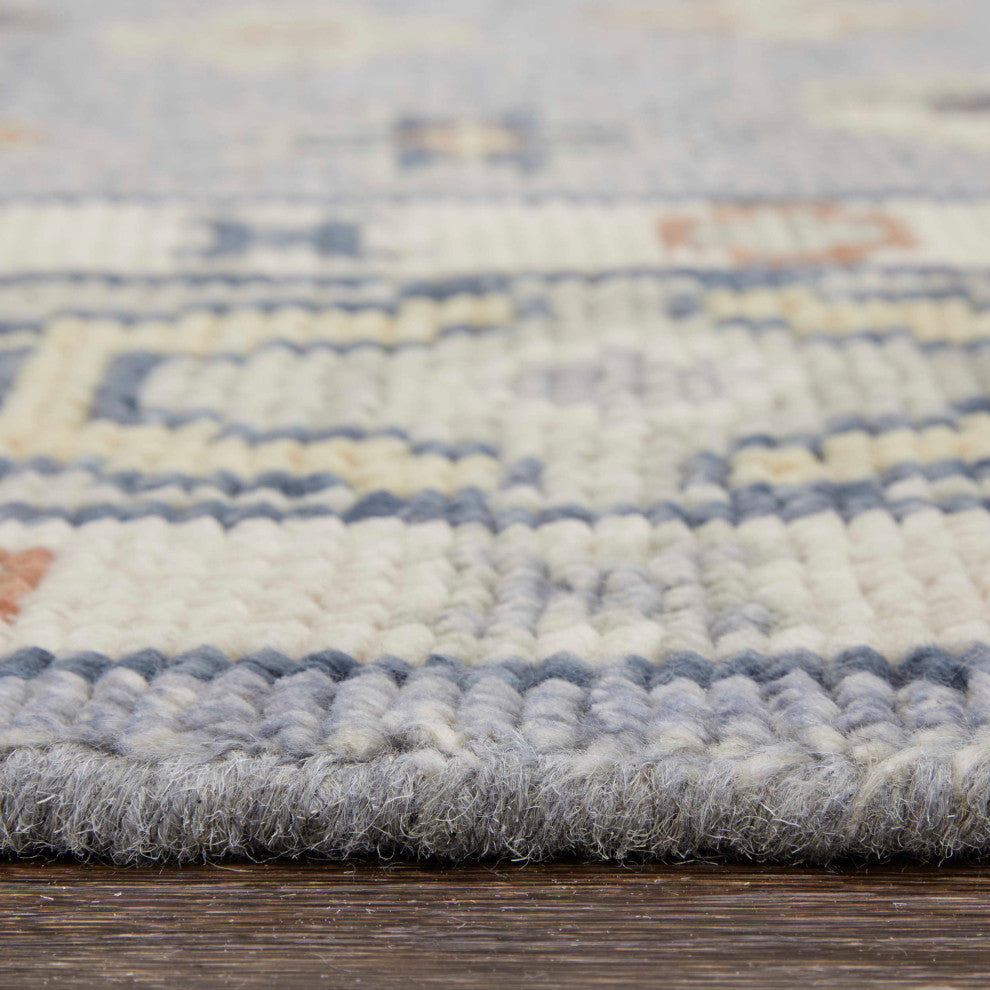 Foxboro R69CI Transitional/Bohemian & Craftsman Area Rug, Gray, 8'x10'