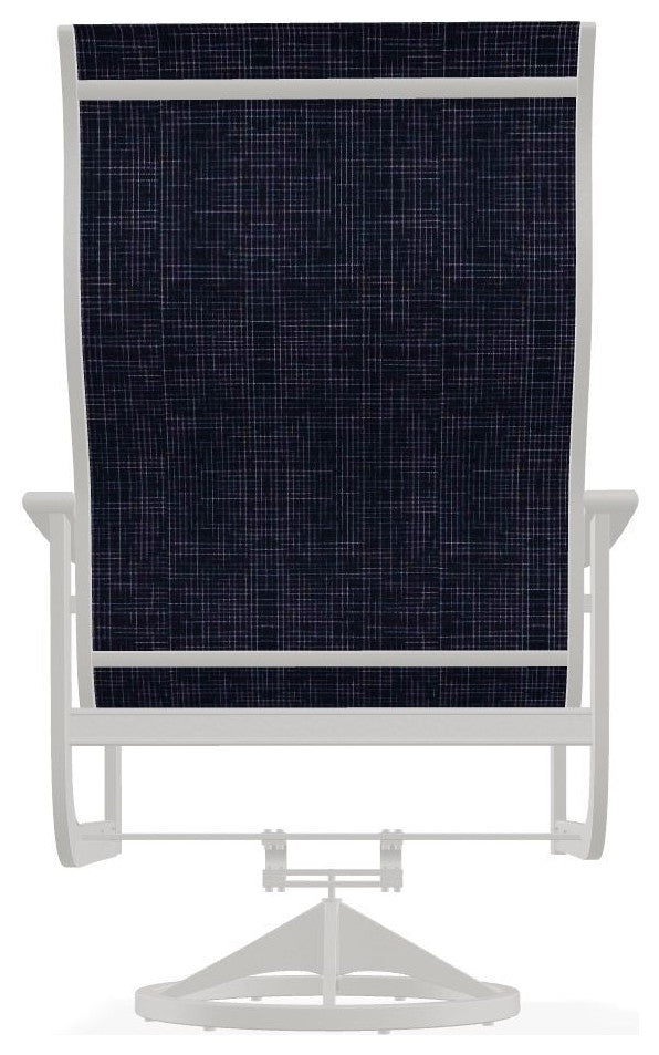 St. Catherine Sling Outdoor Supreme Swivel Rocker, Moments Navy/Snow