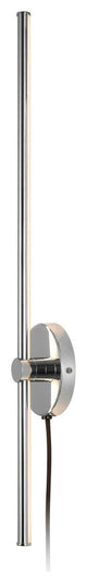 1-Light Modern Minimalist Iron Adjustable Bar Integrated LED Plug-In Sconce