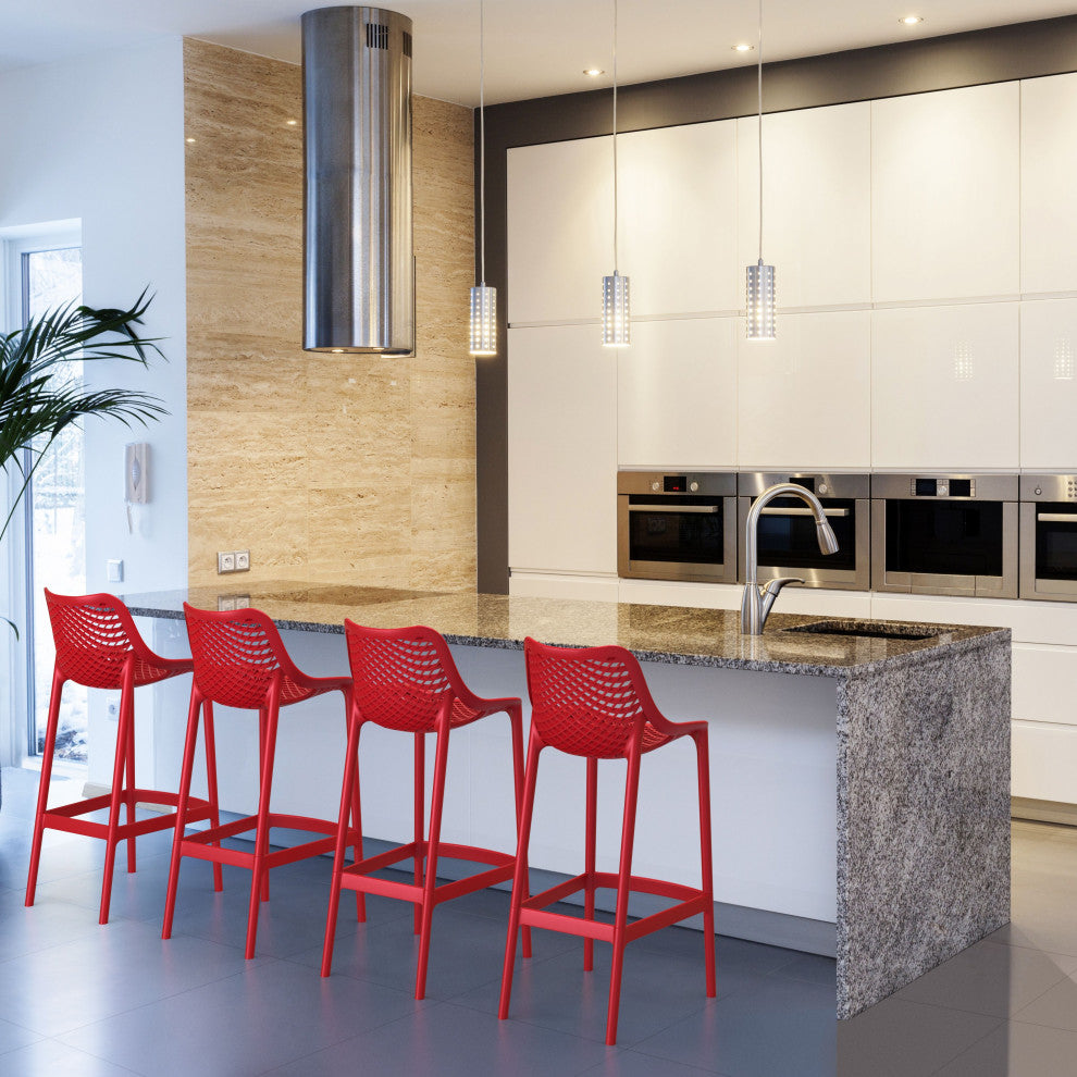 Compamia Air Bar Stools, Set of 2, Red