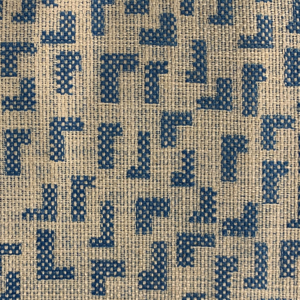 Plutus Blue Angles Abstract Luxury Throw Pillow, 24"x24"