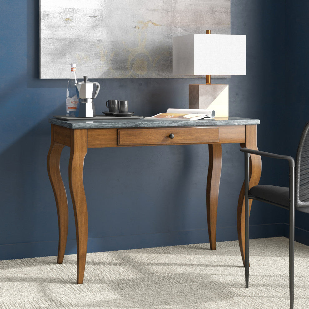 Picket House Melony Desk With Marble Top, Gray