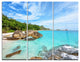 "Summer Sea in Thailand" Photo Metal Wall Art, 3 Panels, 36"x28"