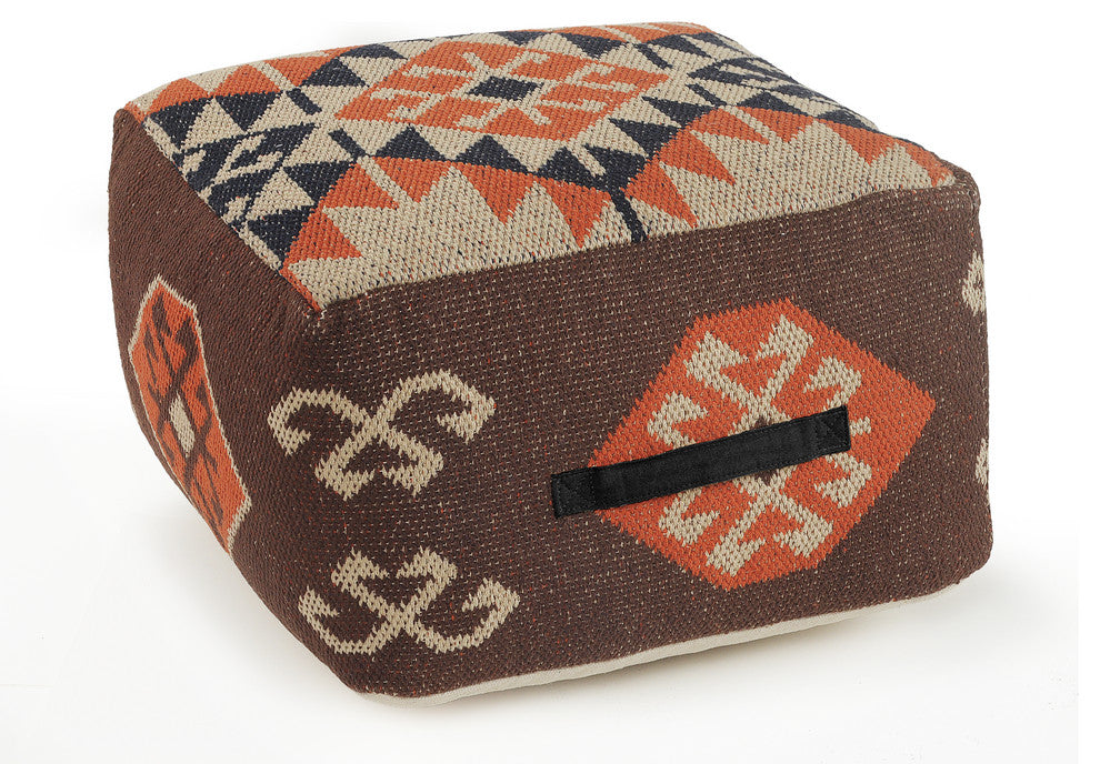 Multicolored Southwestern Pouf