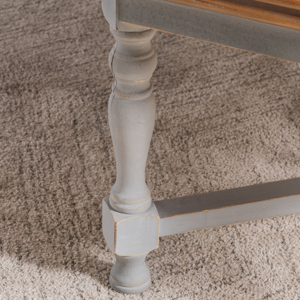 Alyson Gray Wooden Coffee Table