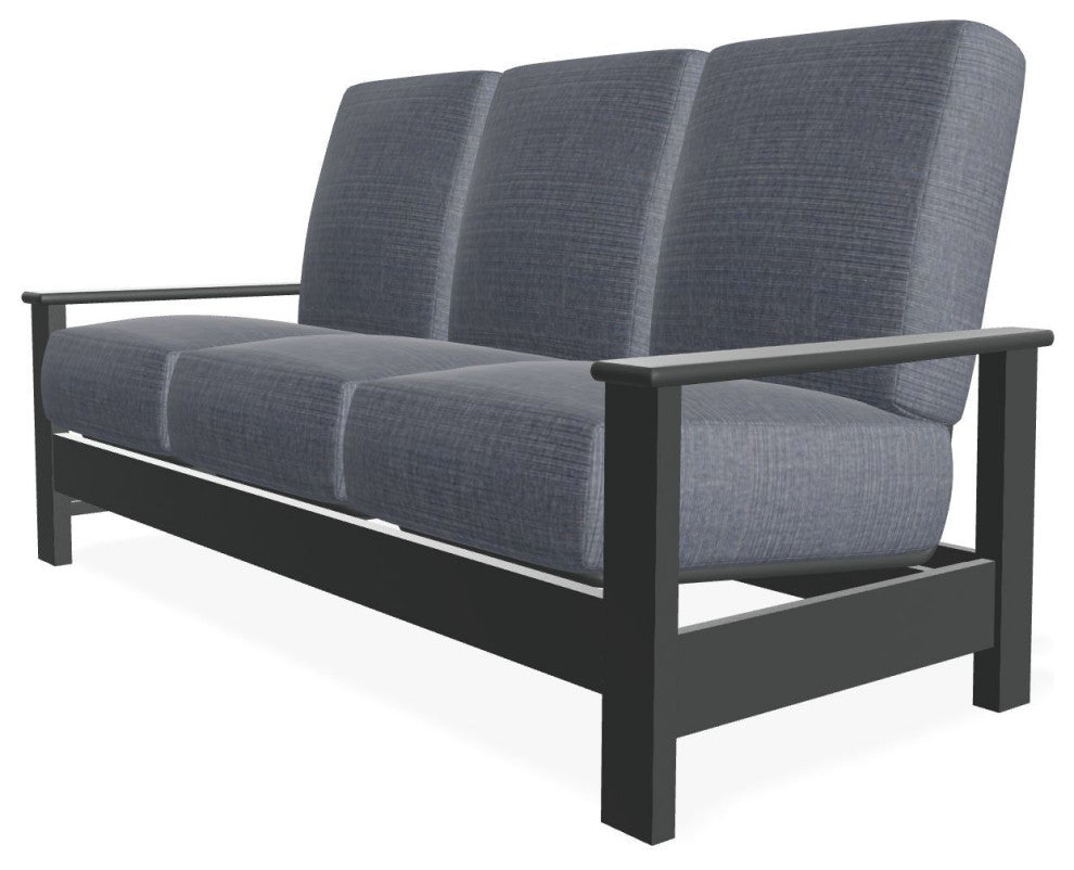 Leeward Deep Seat 3-Seat Outdoor Sofa, Proven Denim/Graphite