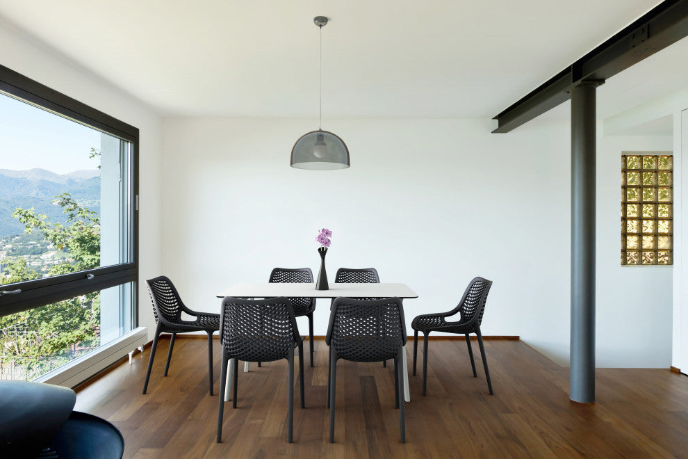 Compamia Air Dining Side Chair, Set of 2, Black