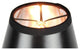 3"x5"x4" Black Parchment Silver-Lined Chandelier Lampshade