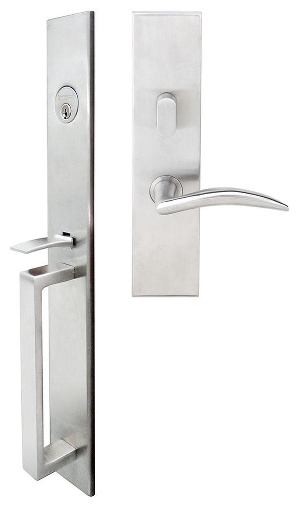 Air-Stream Lever, Mortise Entry Handleset, RHR, Satin Stainless Steel