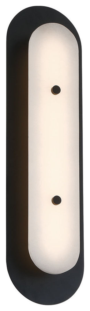 Tramore, Outdoor, 22", Powder Coat Black, Alabaster