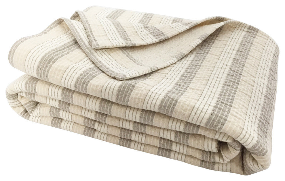 High Cotton Bed Cover in Bedeliastripe, Cal King