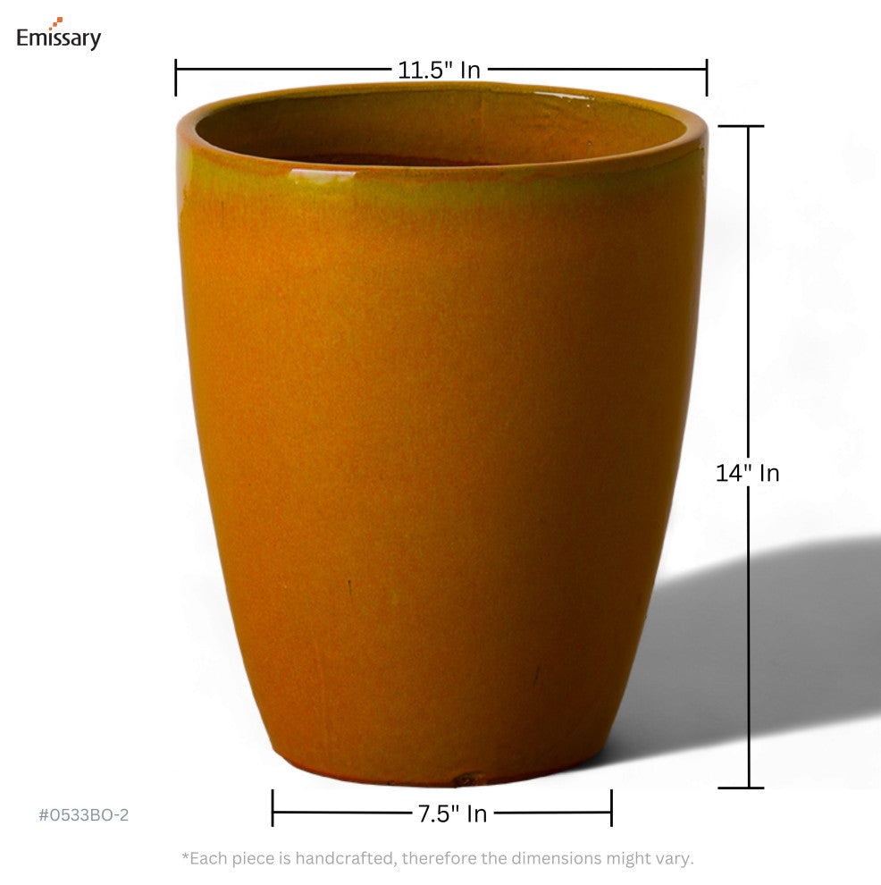 Bullet Planter, Burnt Orange