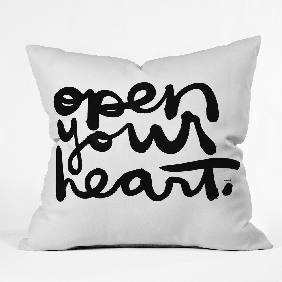 Deny Designs Kal Barteski Open Your Heart Outdoor Throw Pillow