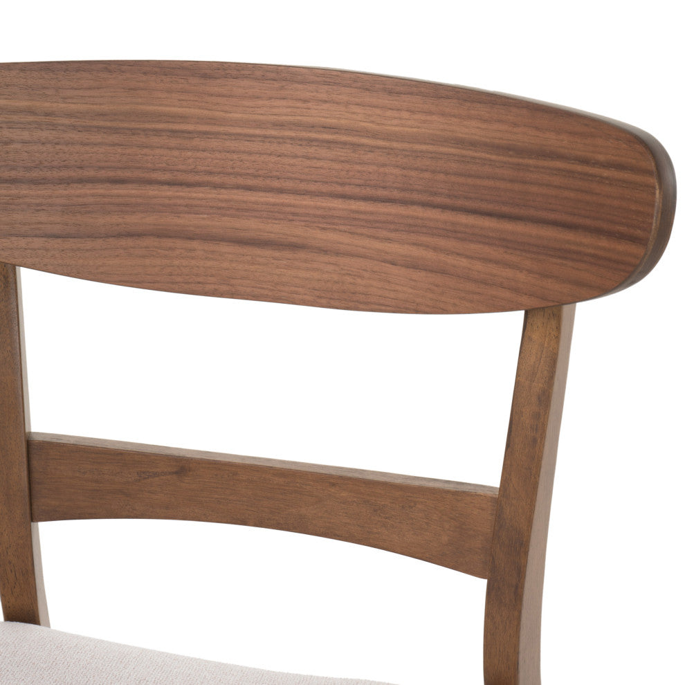 GDF Studio Mid-Century Modern 5 Piece Dining Set, Light Beige