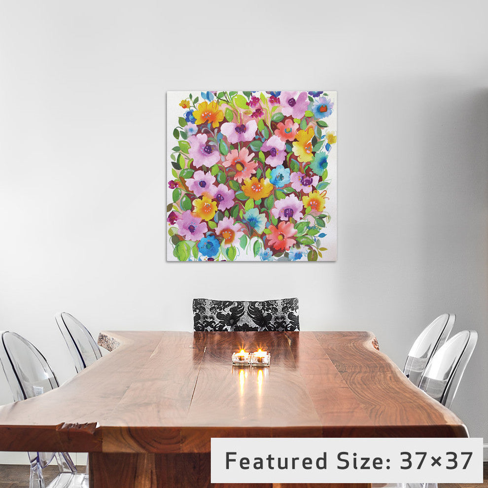 "Summer Violets" by Kim Parker, 12x12x1.5