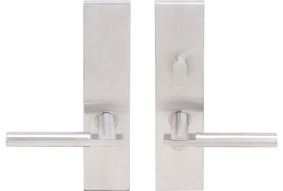 Sequoia Lever, Tubular Passage With Privacy Bolt, LH, Satin Stainless Steel