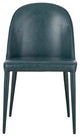 Burton Dining Chair Dark Teal Vegan Leather Set of 2