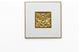 Framed Wooden Medallion, 13.5"x13.5"