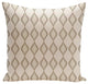 Geometric Decorative Pillow, Ivory Flax Oatmeal Bisque, 26"x26"