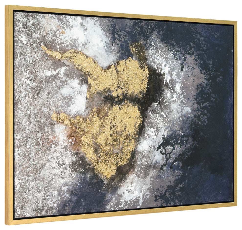 Nourishment Textured Metallic Hand Painted Framed Wall Art by Martin Edwards