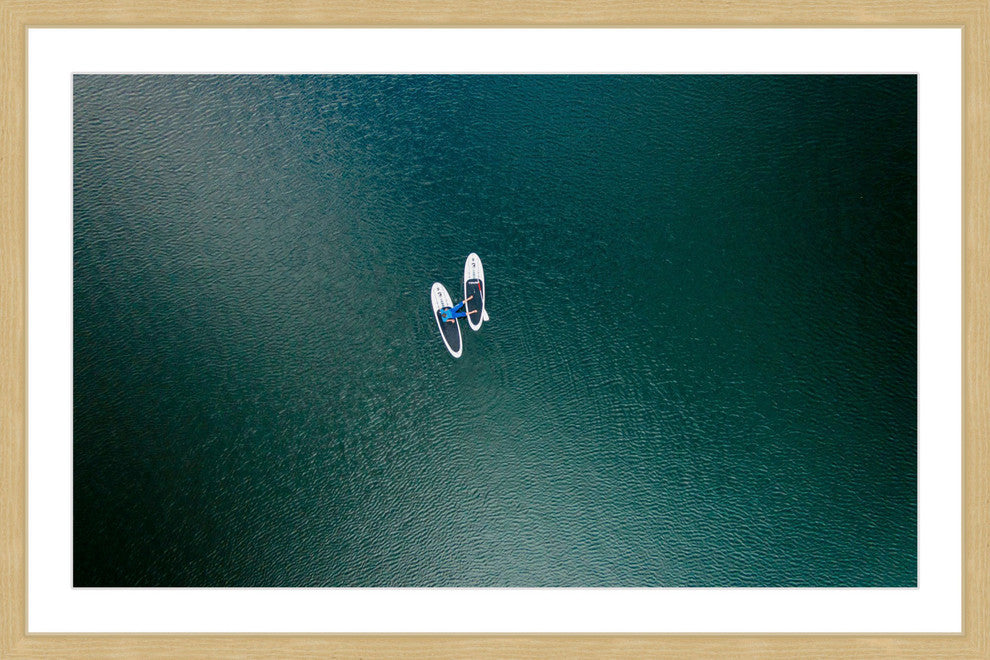 "White Boats" Framed Print by Karolis Janulis