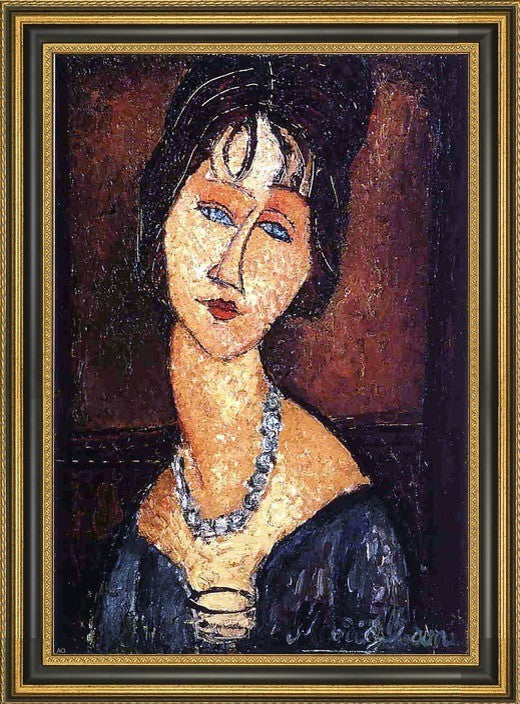 Amedeo Modigliani Jeanne Hebuterne Necklace
