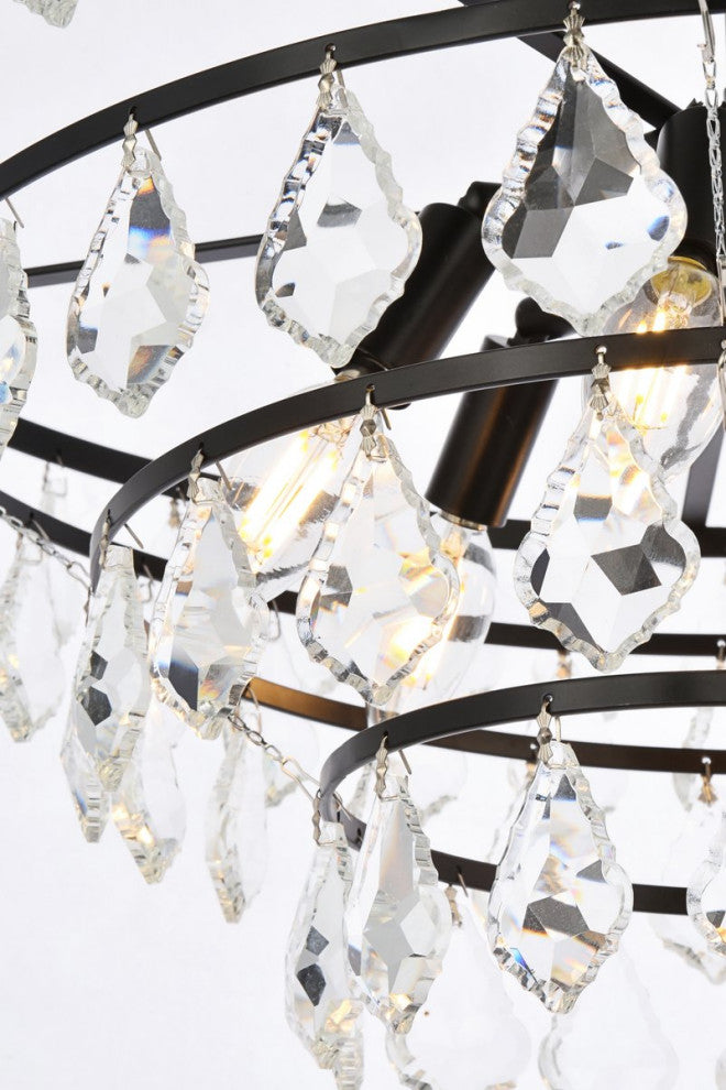 Ella Six Light Pendant in Black