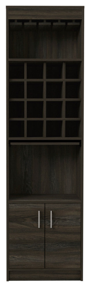 Illinois Bar Cabinet, Carbon Espresso