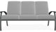 Belle Isle Cushion 3-Seat Outdoor Sofa, Dazzle/Graphite