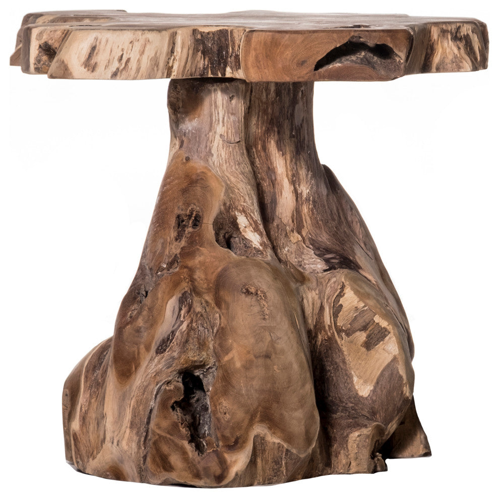Jakarta Stool Natural Finish on Teak Wood