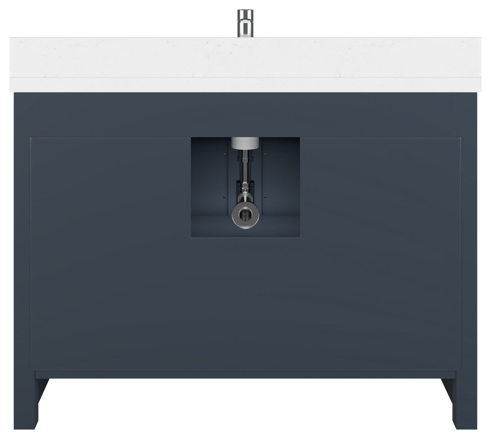 Calais 48" Bathroom Vanity, Pepper Gray