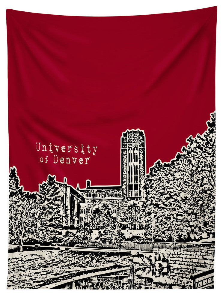 Deny Designs Bird Ave University of Denver Red Tapestry