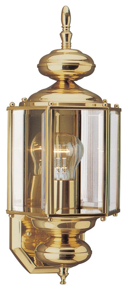 Generation Lighting Lighting 1-Light Outdoor Lantern, Polished Brass
