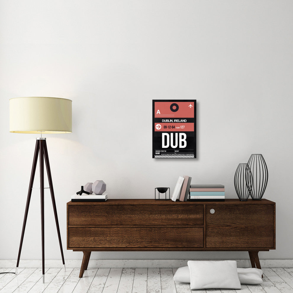 "DUB Dublin Luggage Tag 2" Fine Art Print