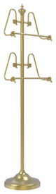 Foor Standing 49" Towel Stand, Satin Brass