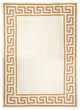 Greek Key Border Peruvian Flat Weave Rug