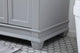 Home Living 60" Double Bathroom Vanity Set, Gray