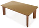 Oani Walnut and Glass Dining Table, Long