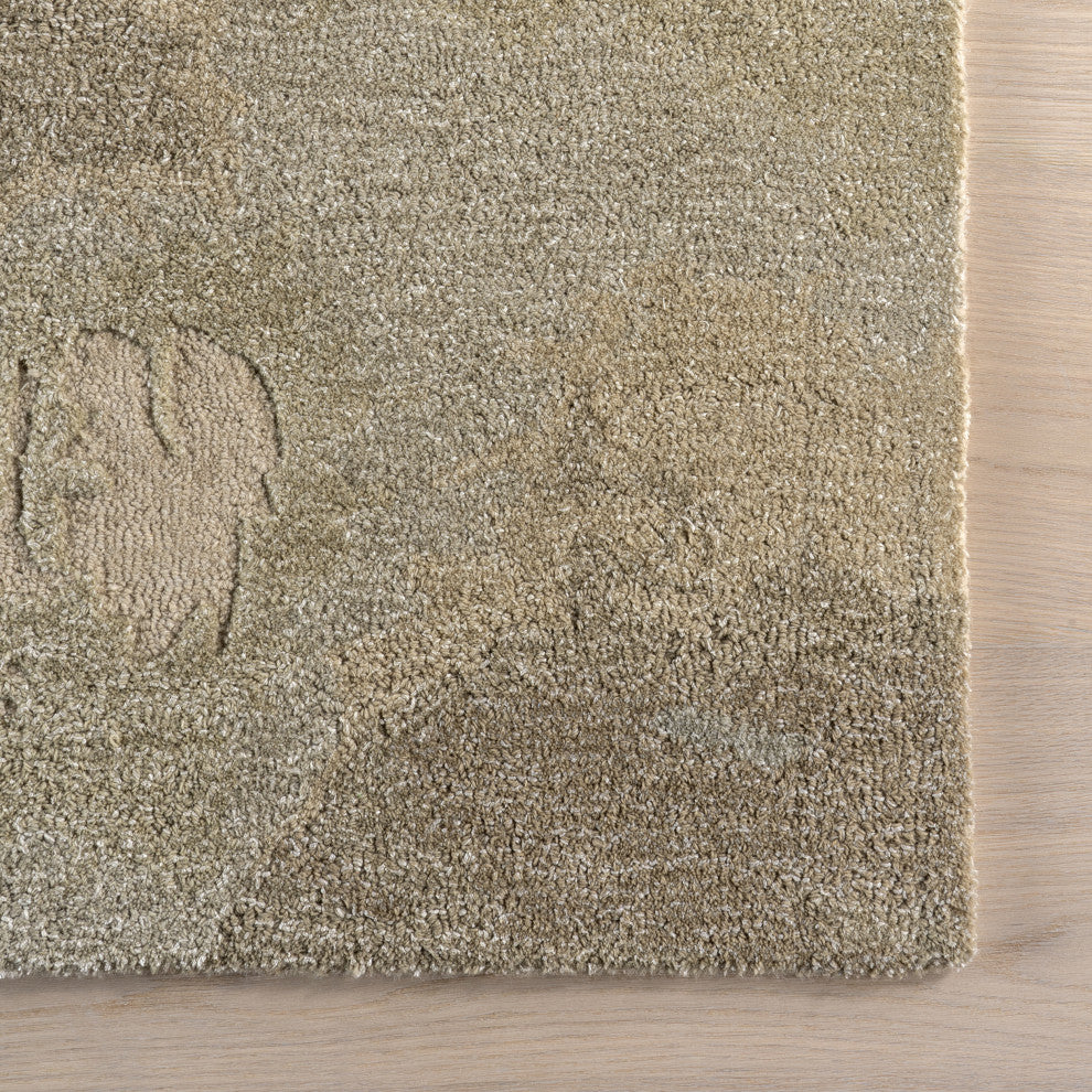 Siwalik Wool Area Rug, Beige 8'x10'