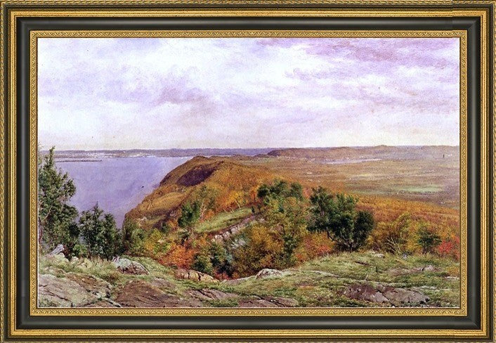 John William Hill View from High Tor Framed Premium Canvas Print, 18"x27"