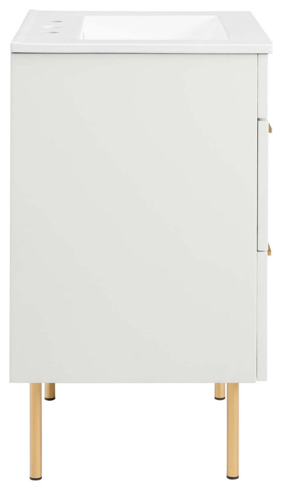 Daybreak 24" Bathroom Vanity, White White