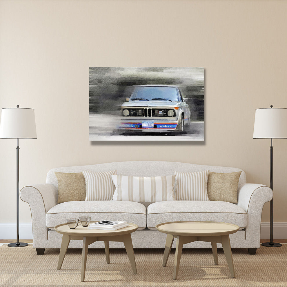 "1974 BMW 2002 Turbo Watercolor" Fine Art Print