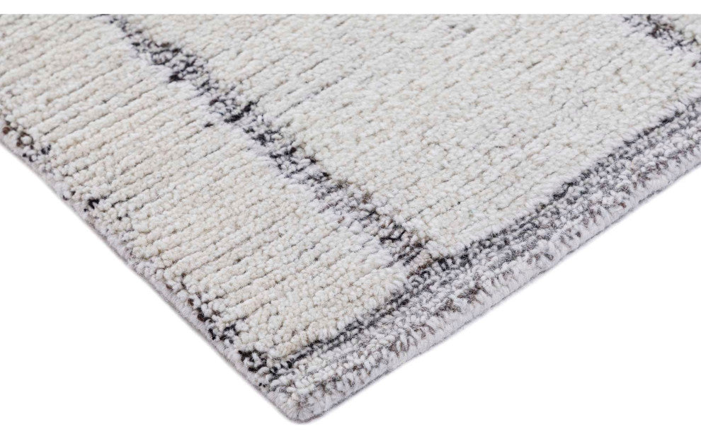 Sun Lines Area Rug, Charcoal, 8'x10'