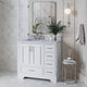 Ariel Stafford 37" Single Left Offset Rectangle Sink Bathroom Vanity