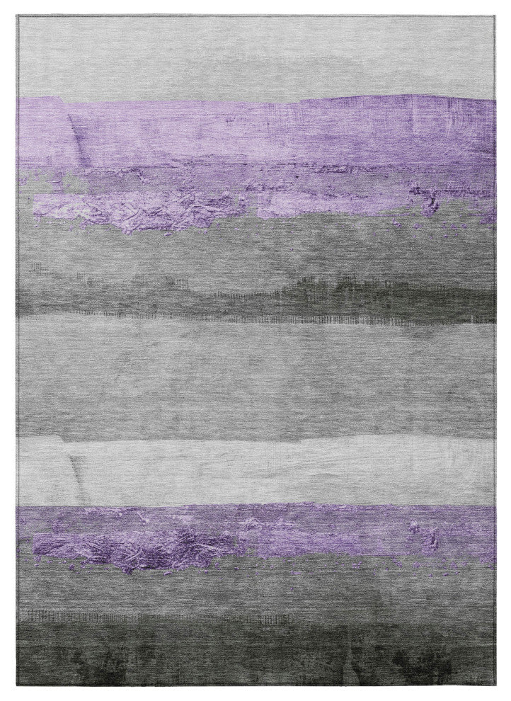 Machine Washable Indoor/Outdoor Chantille ACN1883 Violet 2'6" x 3'10" Rug